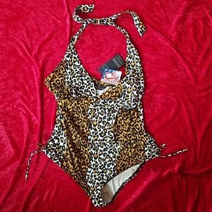 Pinup Girl Clothing Leopard Swimsuit